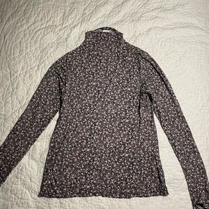 Floral turtleneck
